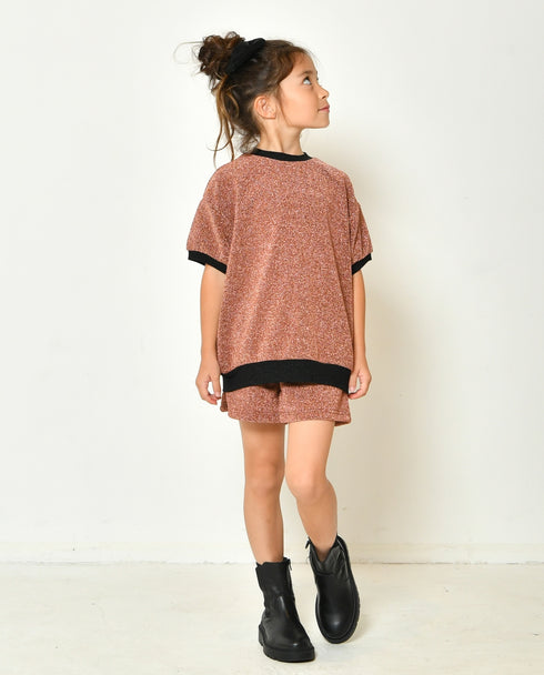 【130/140/150】グリッターTシャツ 3524601j